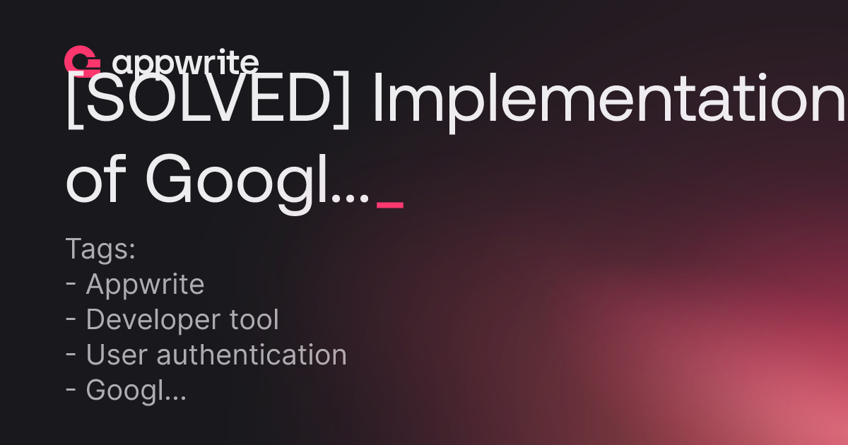 SOLVED Implementation Of Google Login Using React Native Threads SOLVED Implementation Of Google Login Using React Native Threads